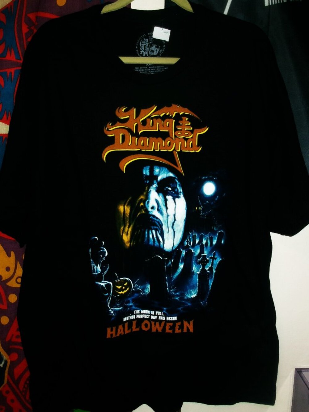 king diamond halloween vintage 1986 2xl offical unisex tee - denmark hard metal